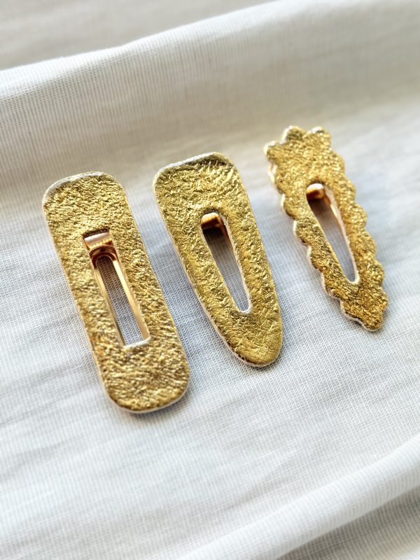 Barrettes - Full feuilles d'or