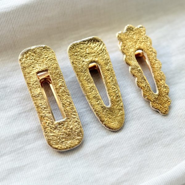 Barrettes - Full feuilles d'or
