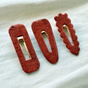 Barrettes - Brun Terracotta