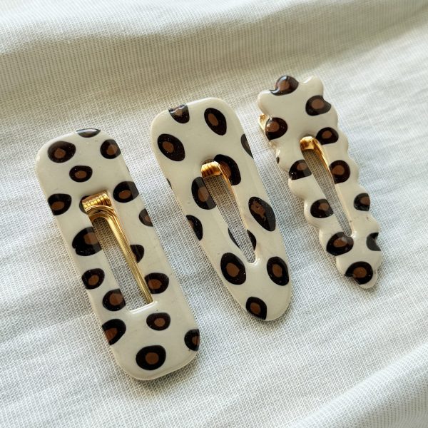 Barrettes - Léopard