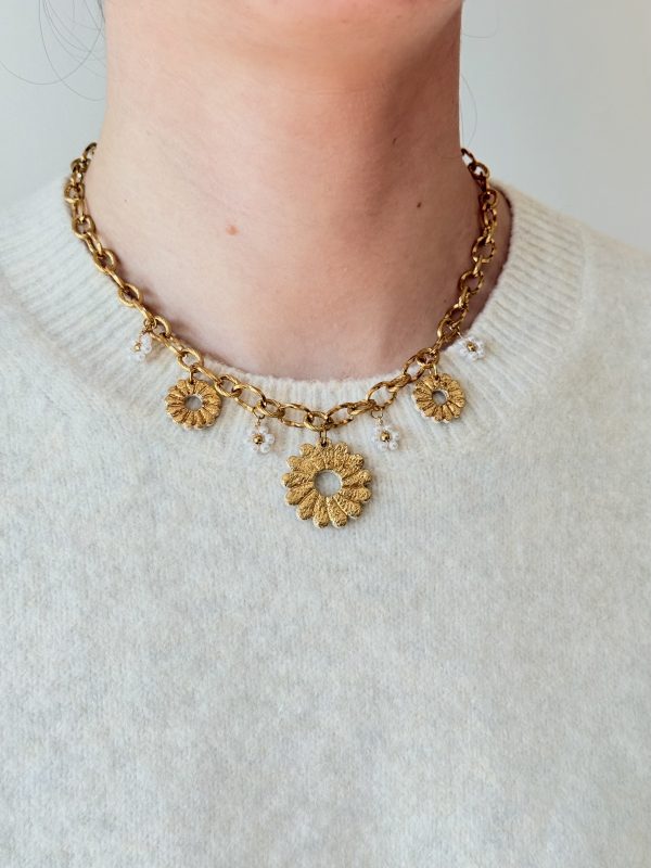 Collier breloques ANNA - Full feuilles d'or