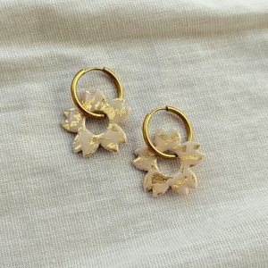 AZILIZ - Beige feuilles d'or
