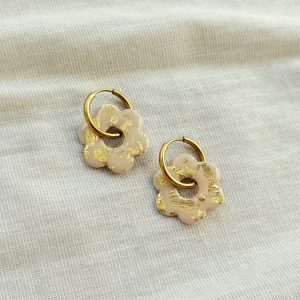 ENORA - Beige feuilles d'or