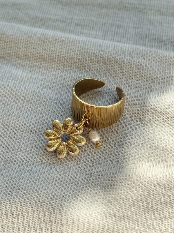 Bague Breloques MAËLYS - Full feuilles d'or
