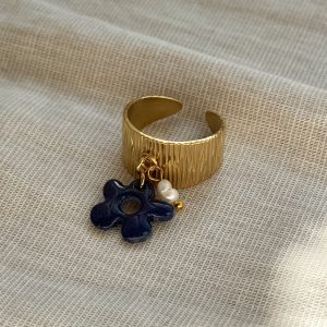 Bague Breloques SOLENA - Bleu nuit