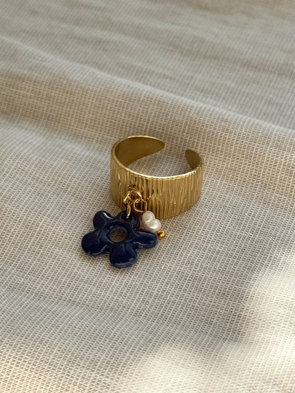 Bague Breloques SOLENA - Bleu nuit