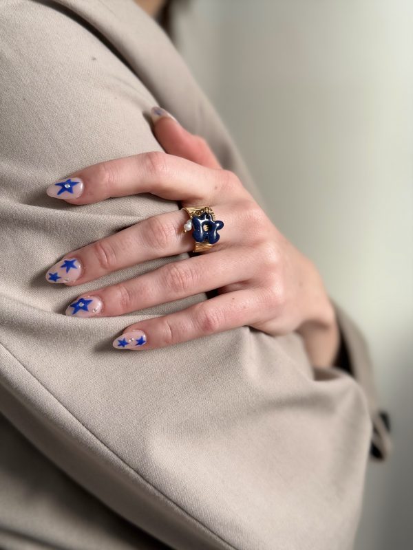Bague Breloques SOLENA - Bleu nuit – Image 2