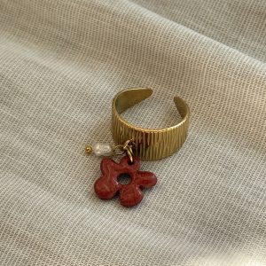 Bague Breloques SOLENA - Brun Terracotta