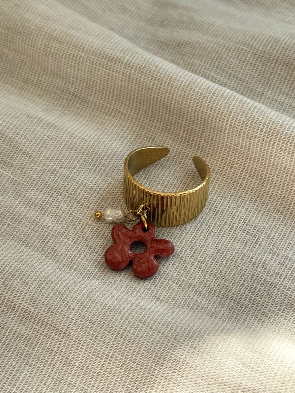Bague Breloques SOLENA - Brun Terracotta