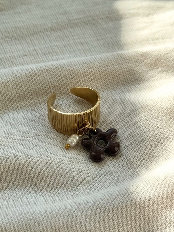 Bague Breloques SOLENA - Chocolat