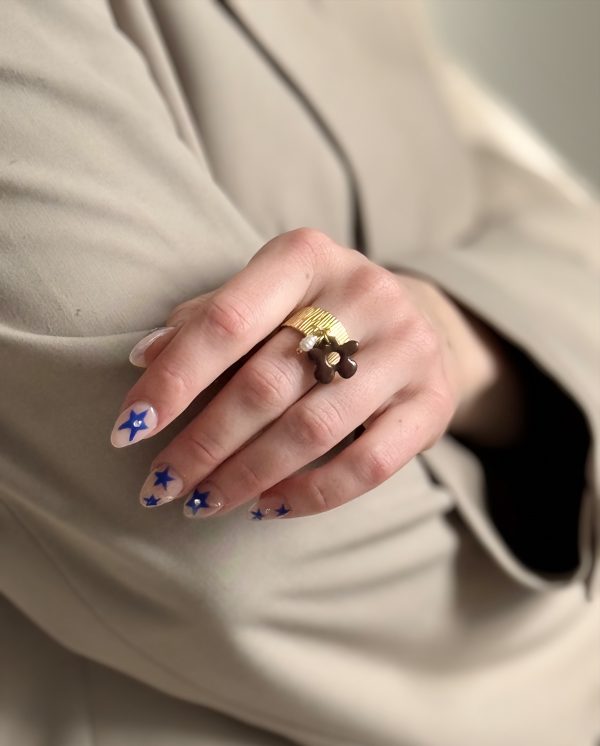 Bague Breloques SOLENA - Chocolat – Image 2