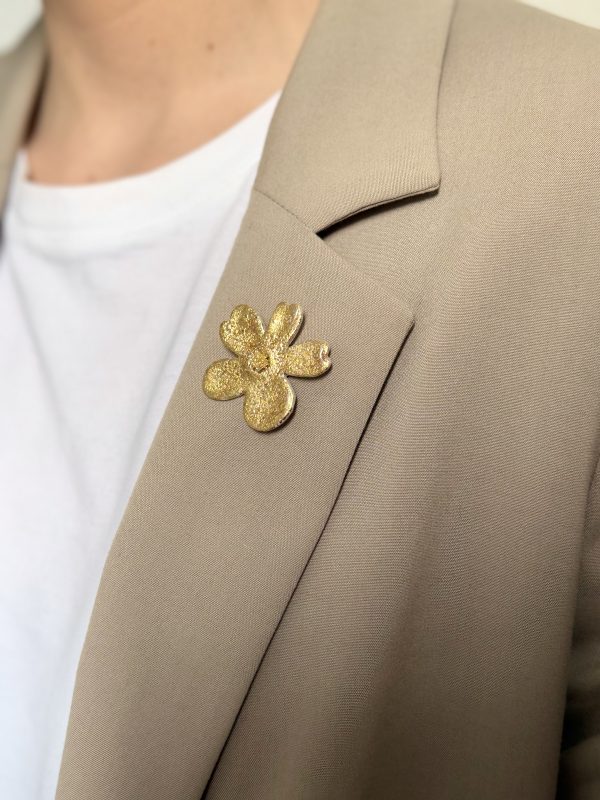 Broche - Full feuilles d'or
