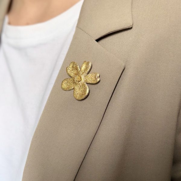 Broche - Full feuilles d'or