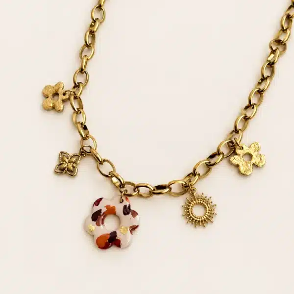 Collier breloques ENORA - Terrazzo Noëla