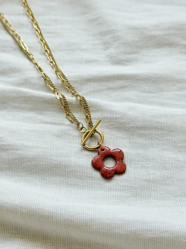 Collier pendentif YUNA - Brun Terracotta – Image 2