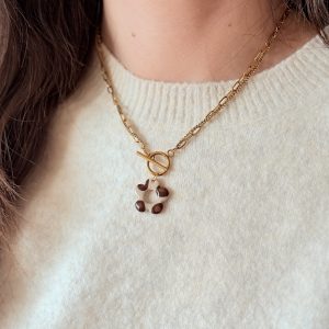 Collier pendentif YUNA - Léopard