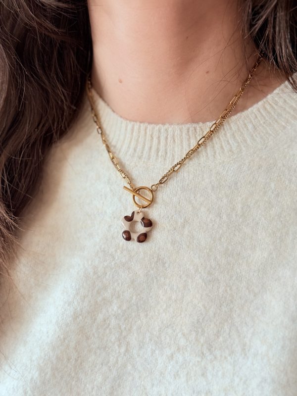 Collier pendentif YUNA - Léopard