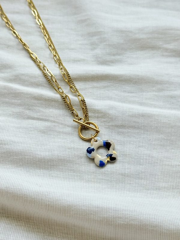 Collier pendentif YUNA - Terrazzo Bleu – Image 2