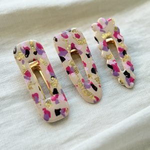 Barrettes - Terrazzo Rose