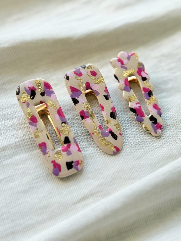 Barrettes - Terrazzo Rose