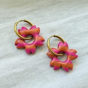 AZILIZ - Rayure Cognac/Rose