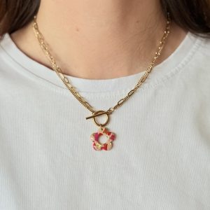 Collier pendentif YUNA - Terrazzo Bloom Pop