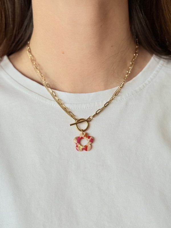 Collier pendentif YUNA - Terrazzo Bloom Pop