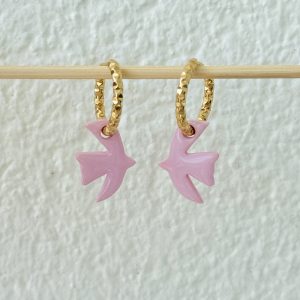Créoles Hirondelles - Rose poudré