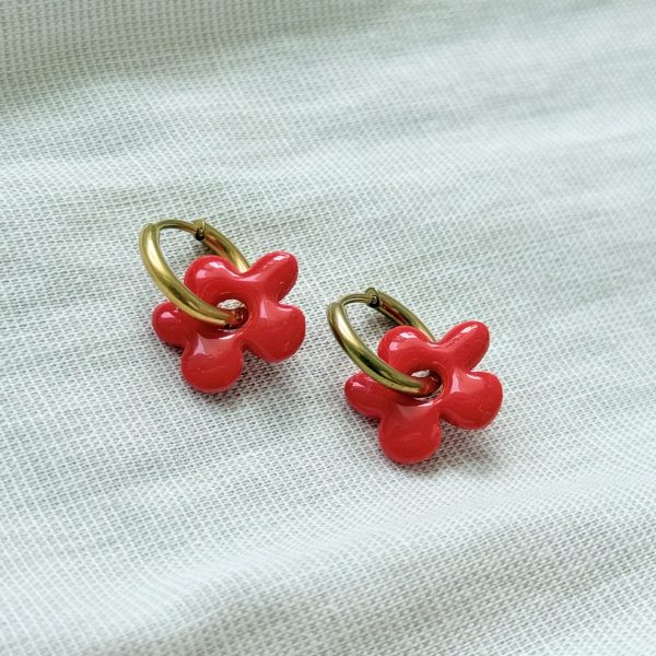 Mini créoles SOLENA - cherry boom