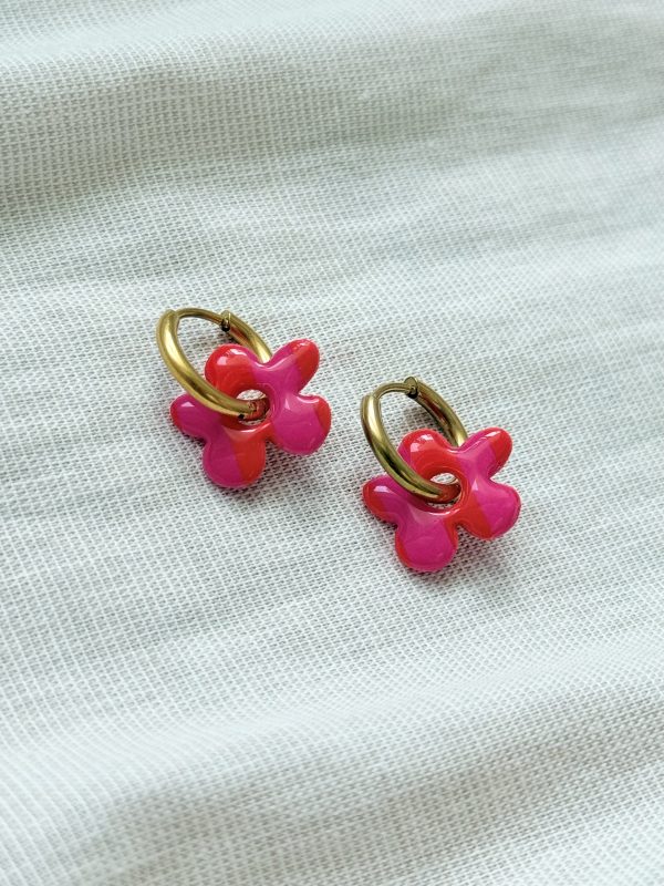 Mini SOLENA - Rayure cherry boom / framboise