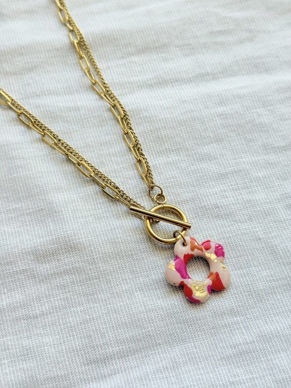 Collier pendentif YUNA - Terrazzo Bloom Pop – Image 2