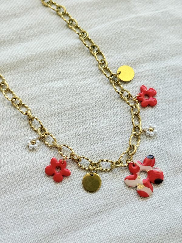 Collier breloques SOLENA - Coquelicot Cherry Boom – Image 2