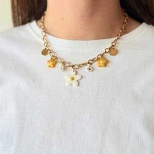 Collier breloques - FLEUR CITRONNIER