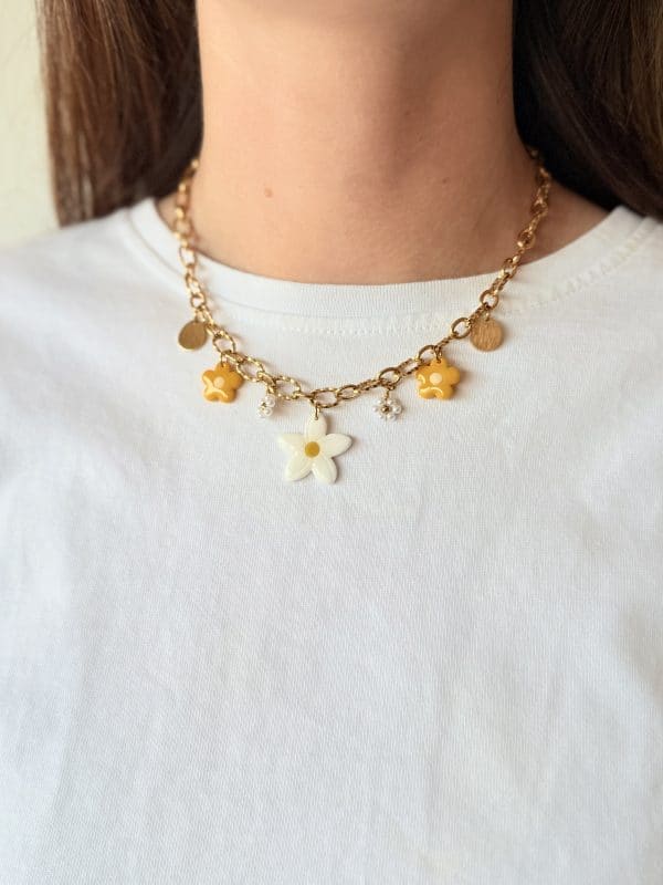 Collier breloques - FLEUR CITRONNIER