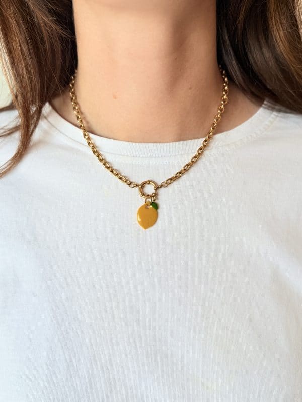 Collier pendentif - CITRON