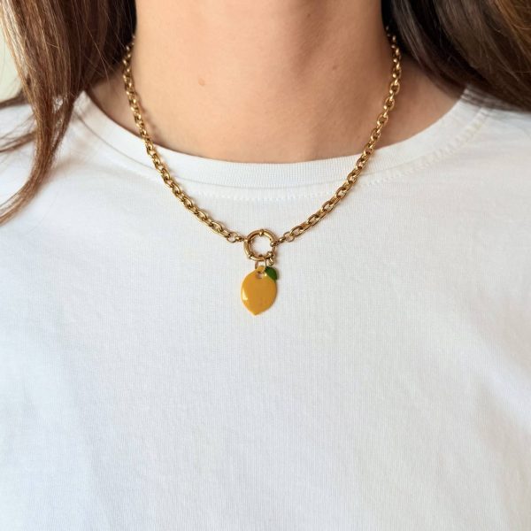 Collier pendentif - CITRON