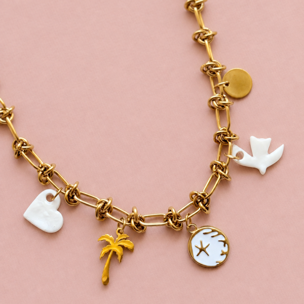 Collier breloques - ECLATS MARINS 2