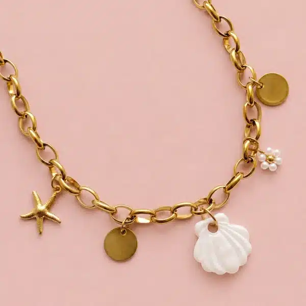 Collier breloques - ECLATS MARINS 5