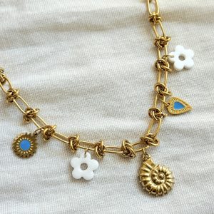 Collier breloques - ECLATS MARINS 2