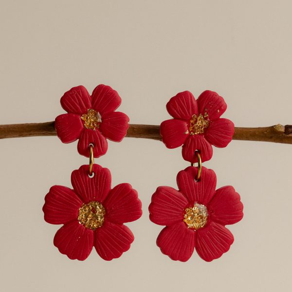 CÉLESTE - Pendante - Rouge