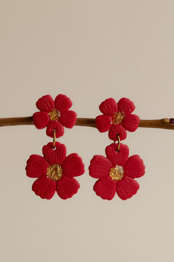CÉLESTE - Pendante - Rouge