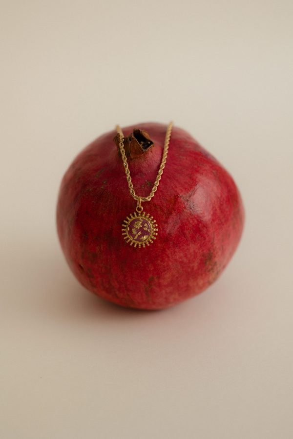 Collier SALOMÉ - Prune