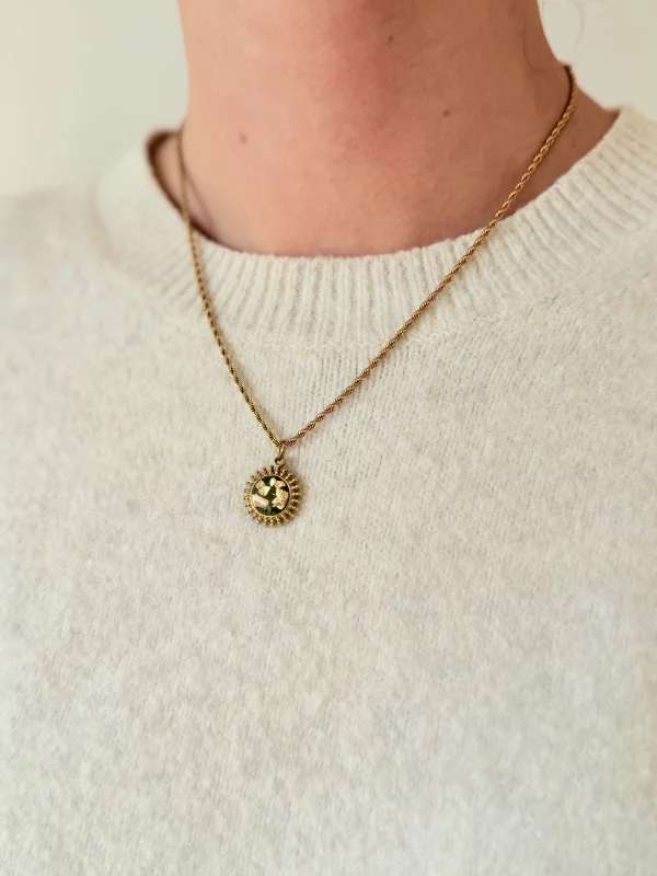 Collier SALOMÉ - Vert – Image 2