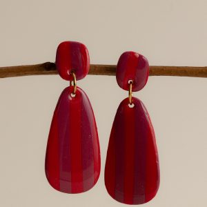 YZÉE - Rayures Rouge/Prune