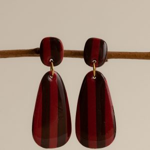 YZÉE - Rayures Bordeaux/Chocolat