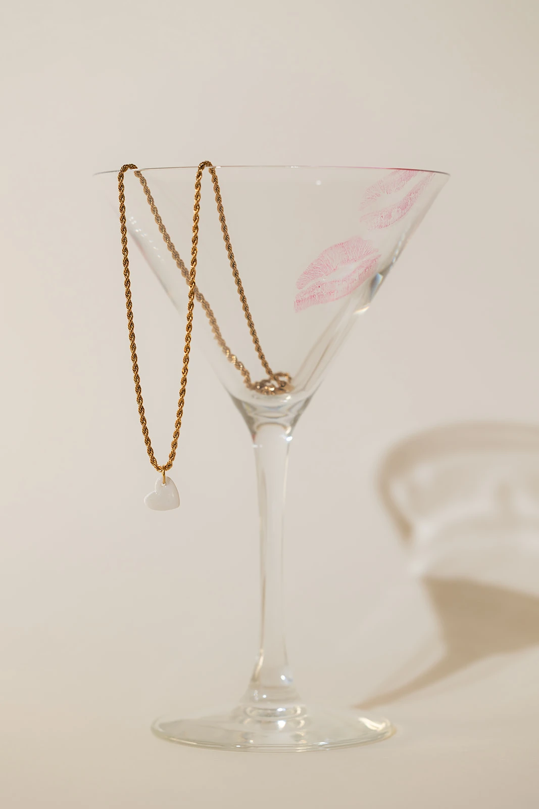 Collier Mini VALENTINE - Blanc nacré 1 Collier Mini VALENTINE - Blanc nacré