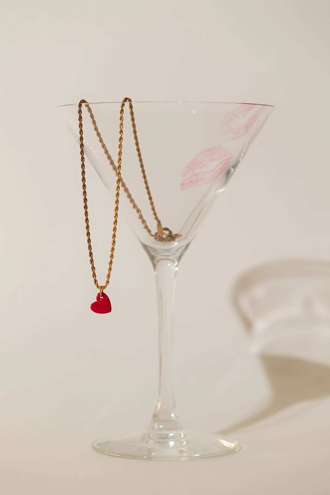 Collier Mini VALENTINE - Rouge 1 Collier Mini VALENTINE - Rouge