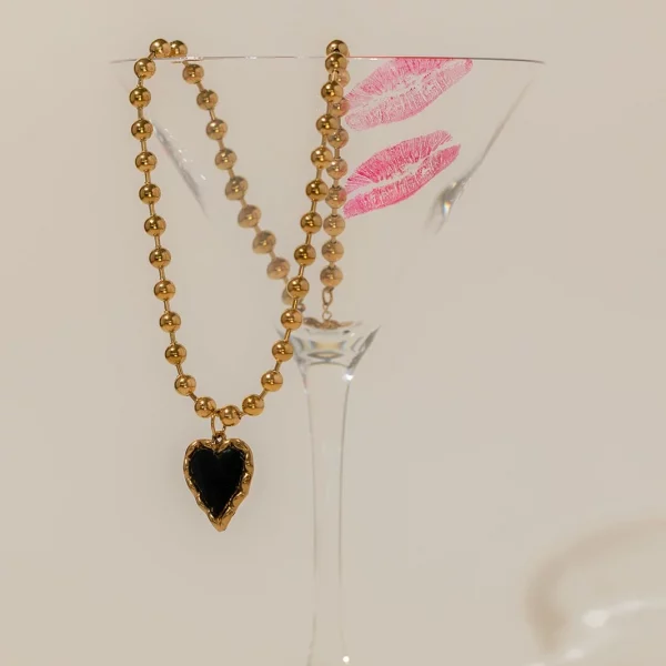 Collier VALENTINE - Noir