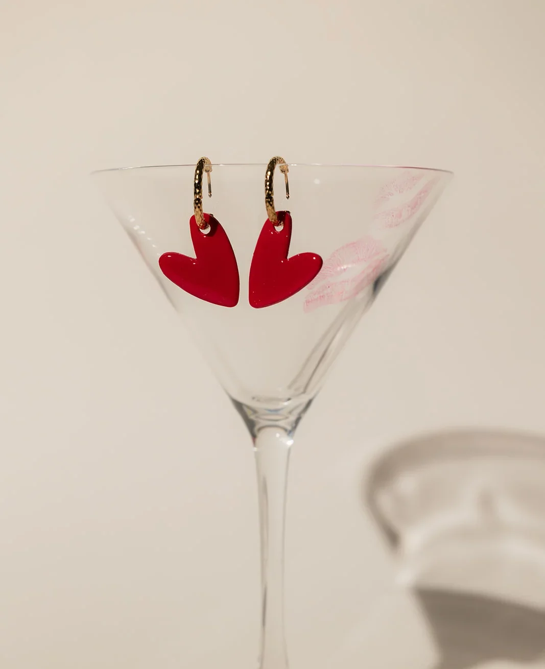 Créoles - VALENTINE - Rouge 1 Créoles - VALENTINE - Rouge