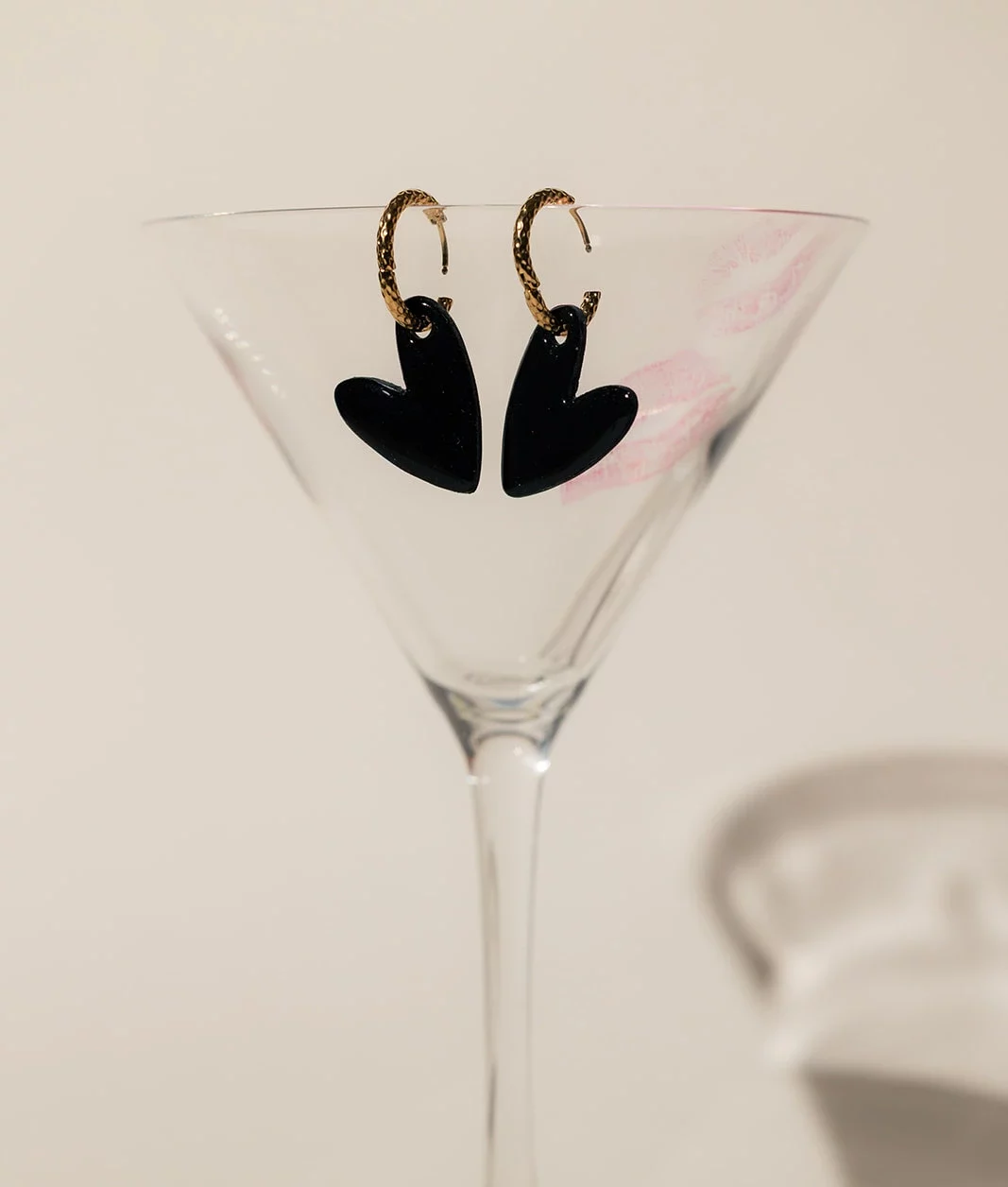 Créoles - VALENTINE - Noir 1 Créoles - VALENTINE - Noir